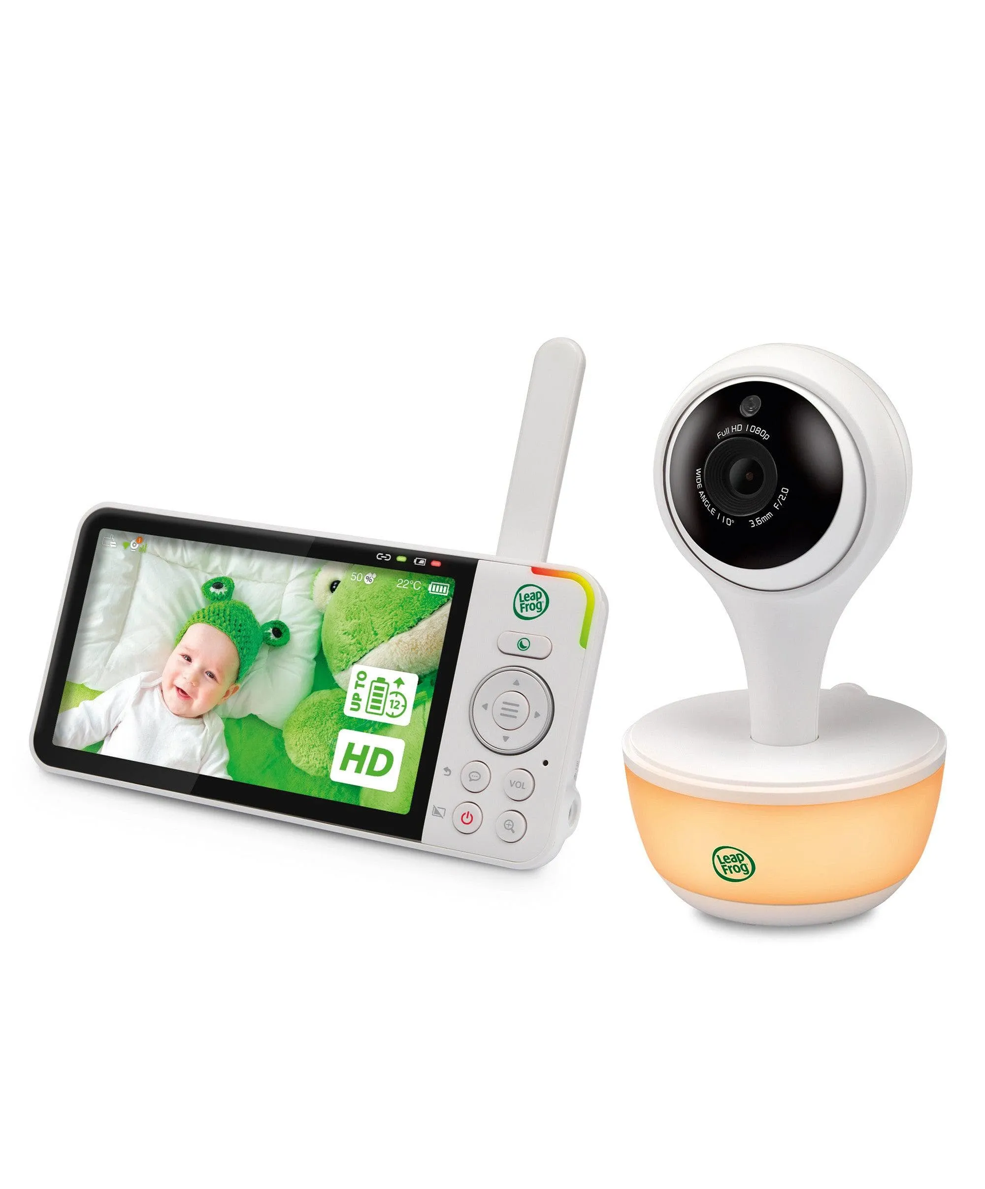 LeapFrog LF815HD 5' Smart Video Baby Monitor with Colour Night Vision - White