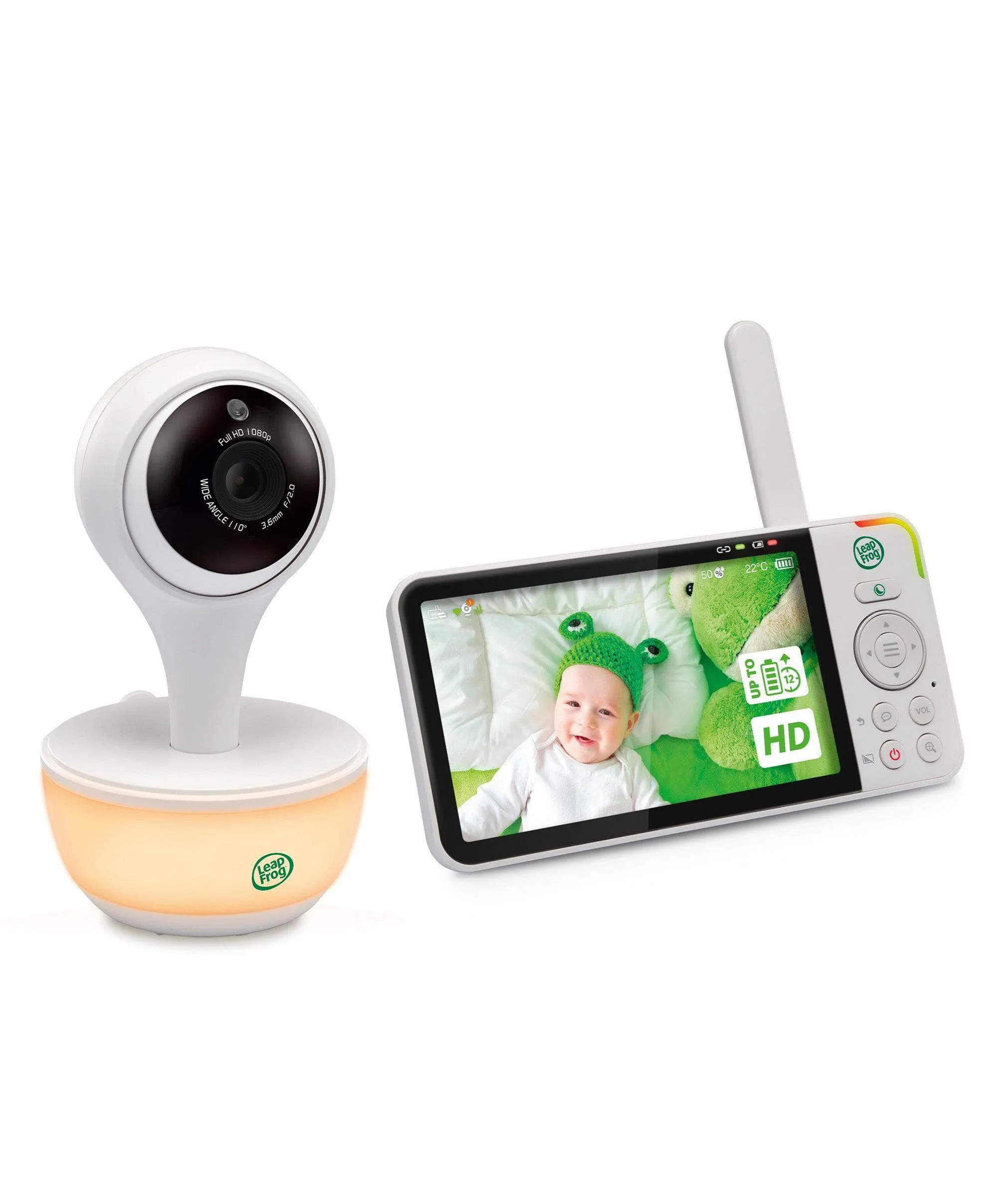 LeapFrog LF815HD 5' Smart Video Baby Monitor with Colour Night Vision - White