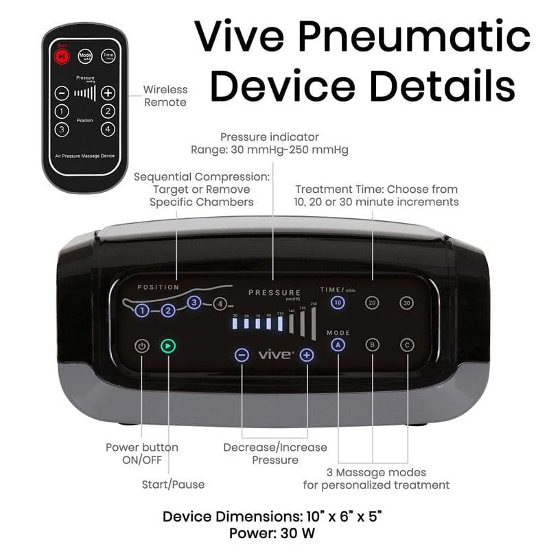 Leg Compression Machine - Sequential Pump Device For Recovery, Swelling and Pain Relief