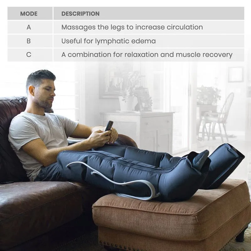 Leg Compression Machine - Sequential Pump Device For Recovery, Swelling and Pain Relief