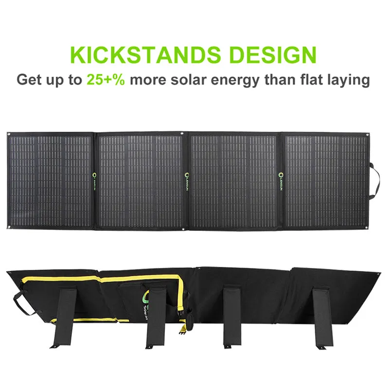 Lensun 200W 12V Foldable Solar Panel for GoalZero, Jackery... etc Power Station