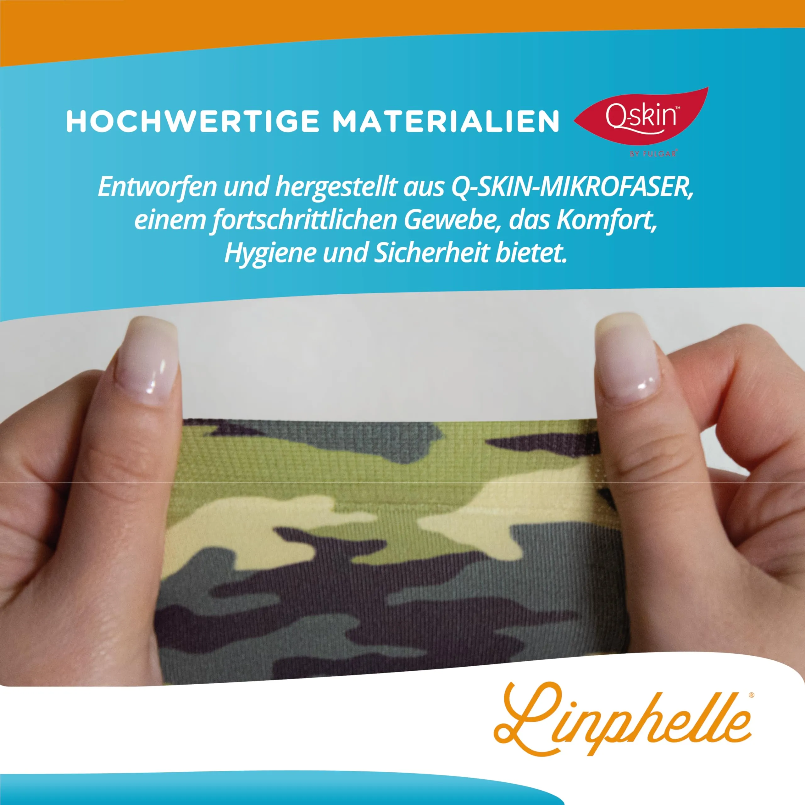 Linphelle PICC Line Microfiber Coverpicc: Breathable Arm Catheter Tape in Camo, Size S | Perfect for PICCs, Glucose Meters, and Tattoo Coverage