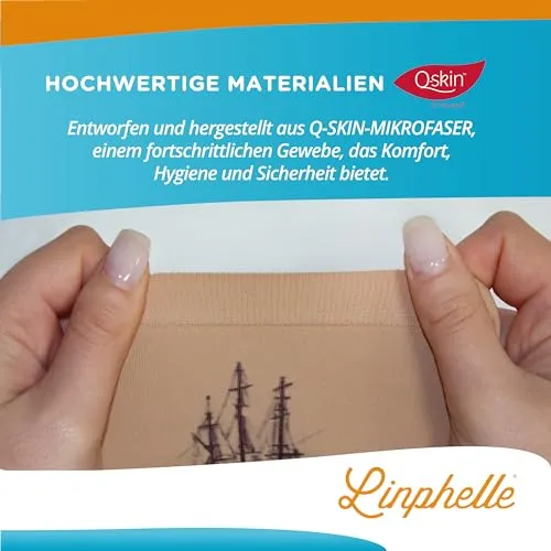 Linphelle Picc Line Mikrofaser Coverpicc - Armkatheter-Abdeckband aus atmungsaktivem Design-Gewebe, Arm Sleeve ideal für PICCs, Blutzuckermessgerät und Tattoo-Abdeckung, Kompass, Größe S