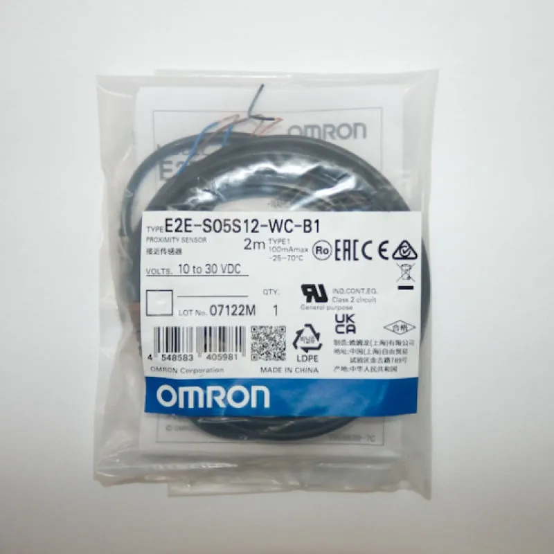 Omron E2E Series 2m Proximity Sensor E2E-S05S12-WC-B1