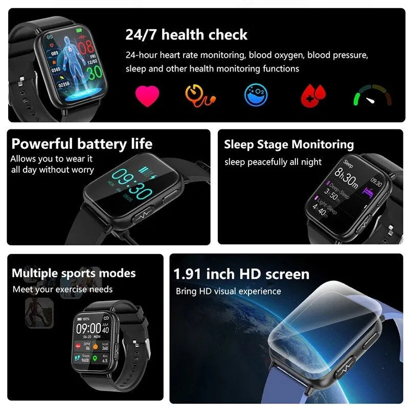 QUANTYVO™ CARE Plus 2 - Non-Invasive Blood Glucose Monitoring Smartwatch