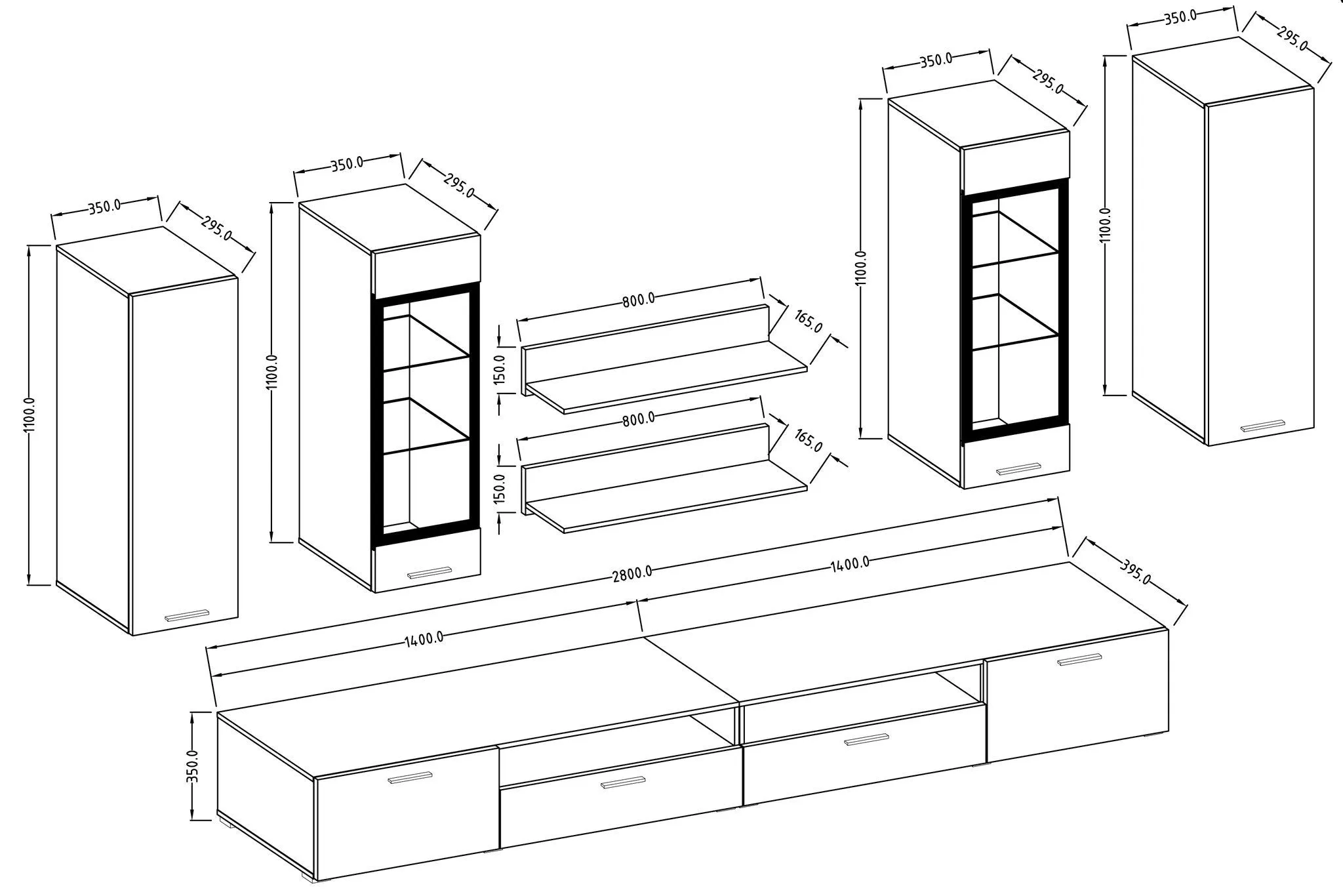 Sarah 10 Entertainment Unit For TVs Up To 58"