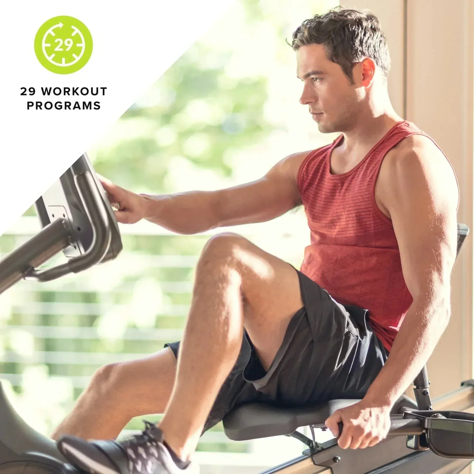 Schwinn 270 Recumbent Exercise Bike with Explore the World Compatibility