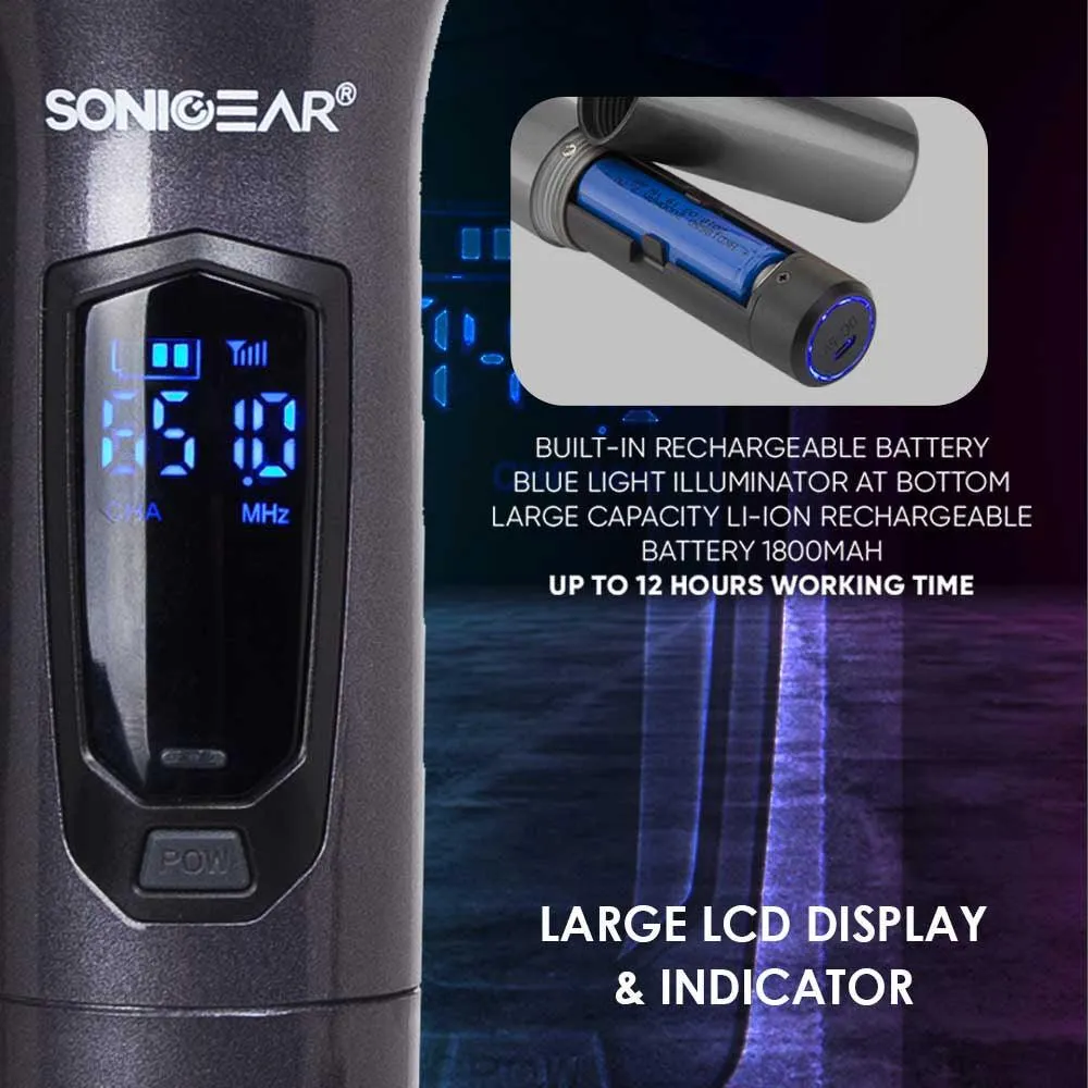 Sonicgear Dual UHF Wireless Microphone