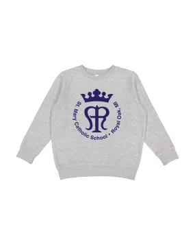 St. Mary Emblem Athletic Heather Kids Crewneck