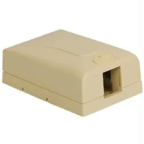 Surface Mount Box- Elite- 1-port- Ivory