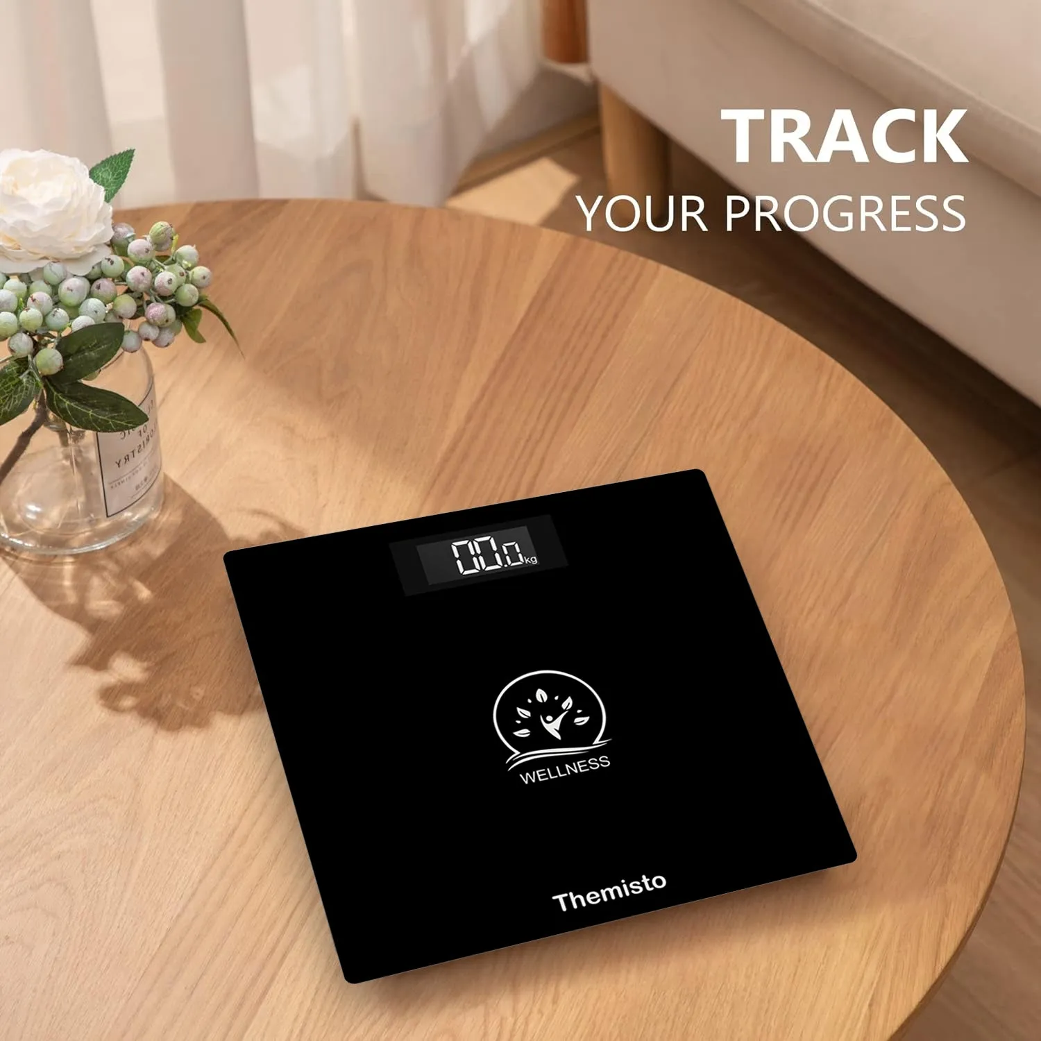 Themisto TH-WS40 Body weight Scale,With High Precision Sensors | Backlit Display