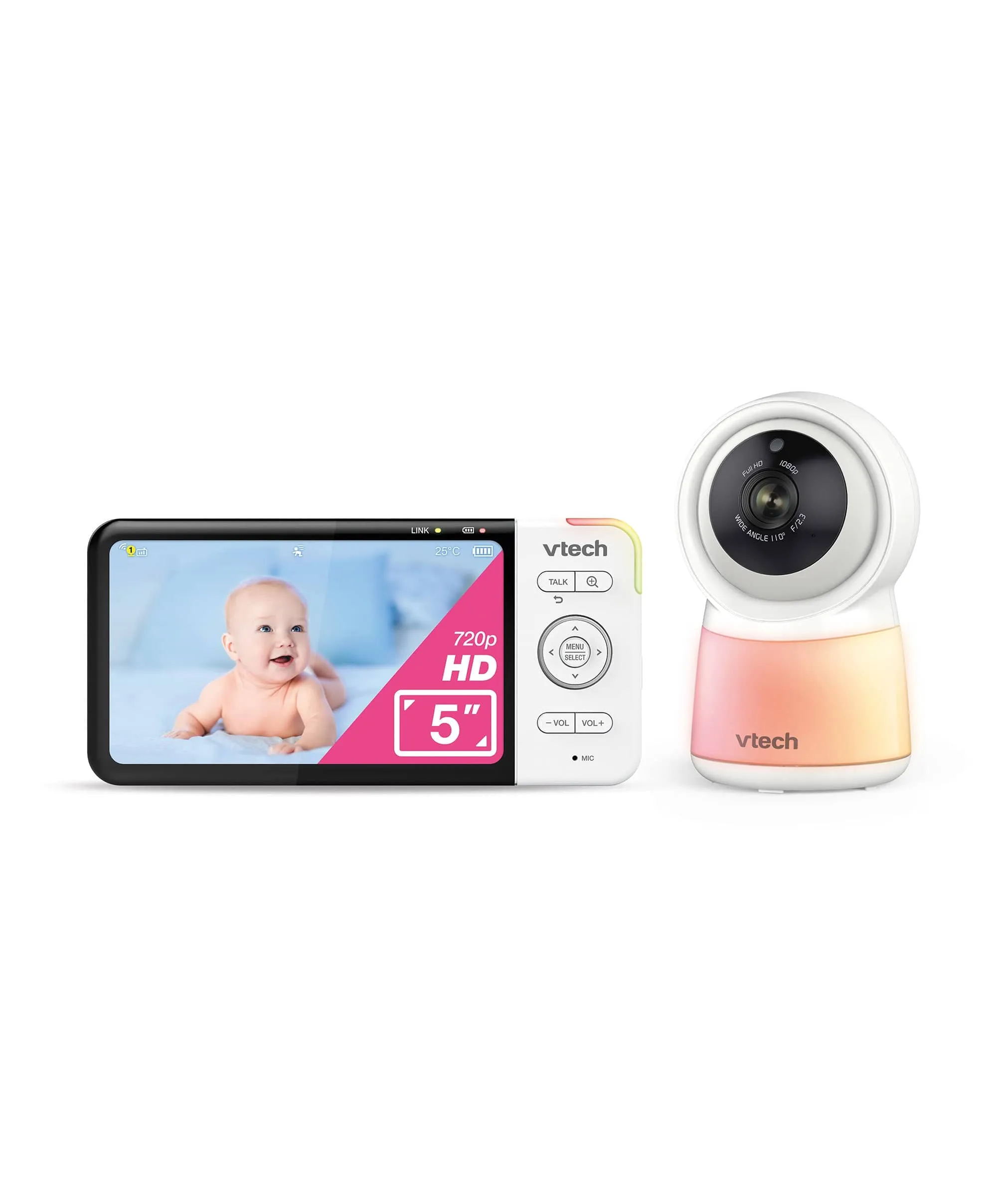 VTech RM5755HD 5” Smart Baby Monitor - White