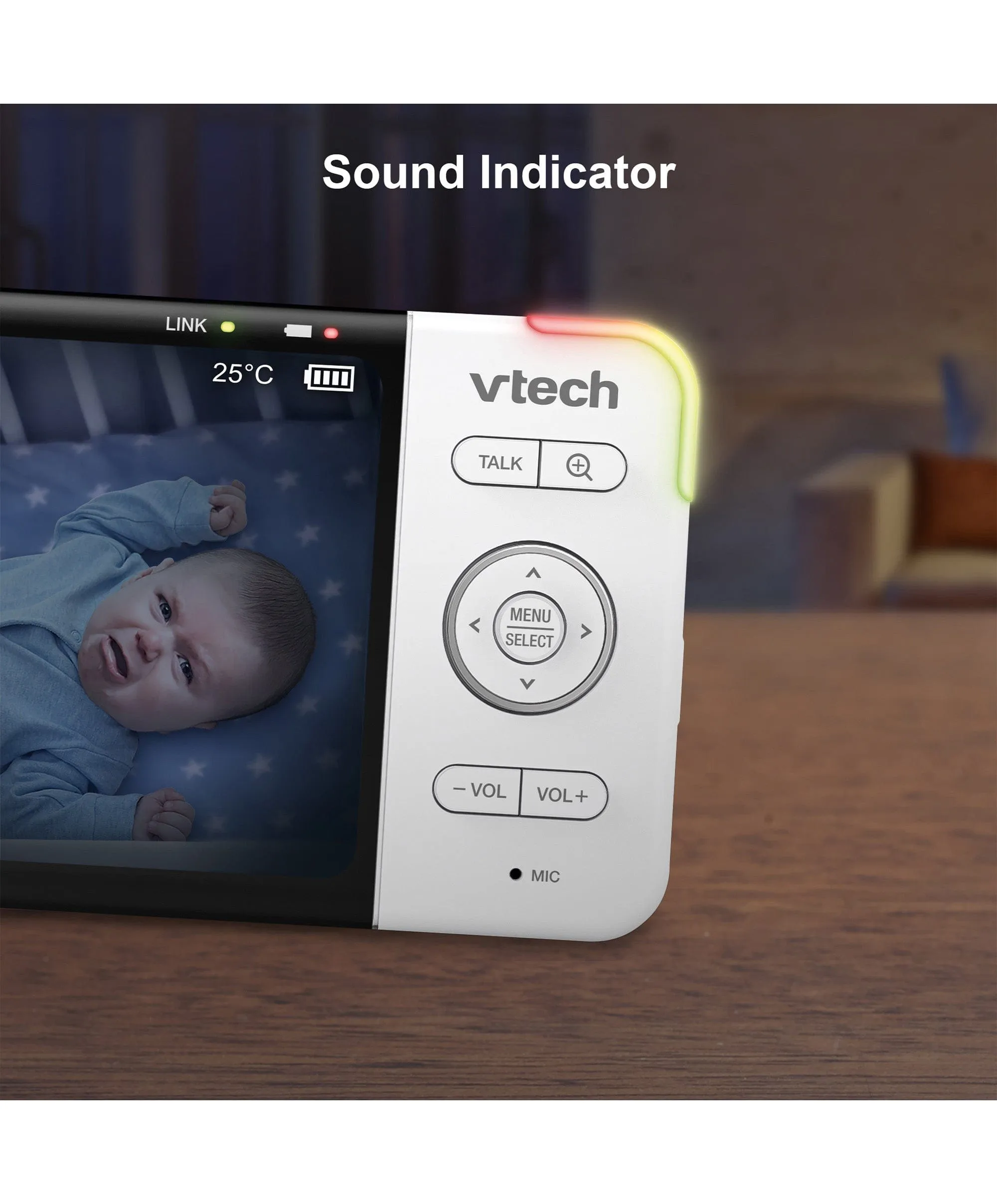 VTech RM5755HD 5” Smart Baby Monitor - White