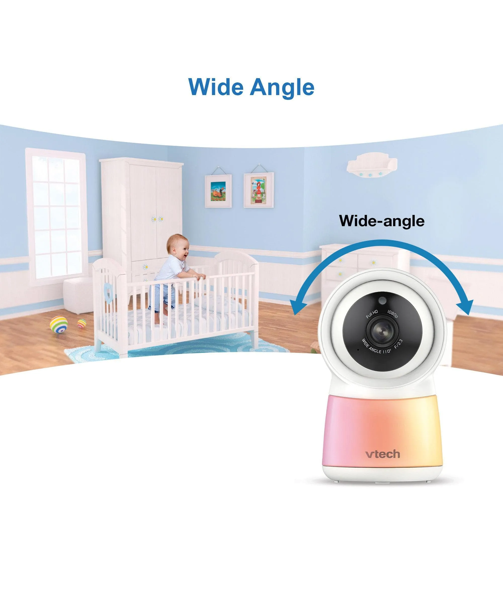 VTech RM5755HD 5” Smart Baby Monitor - White