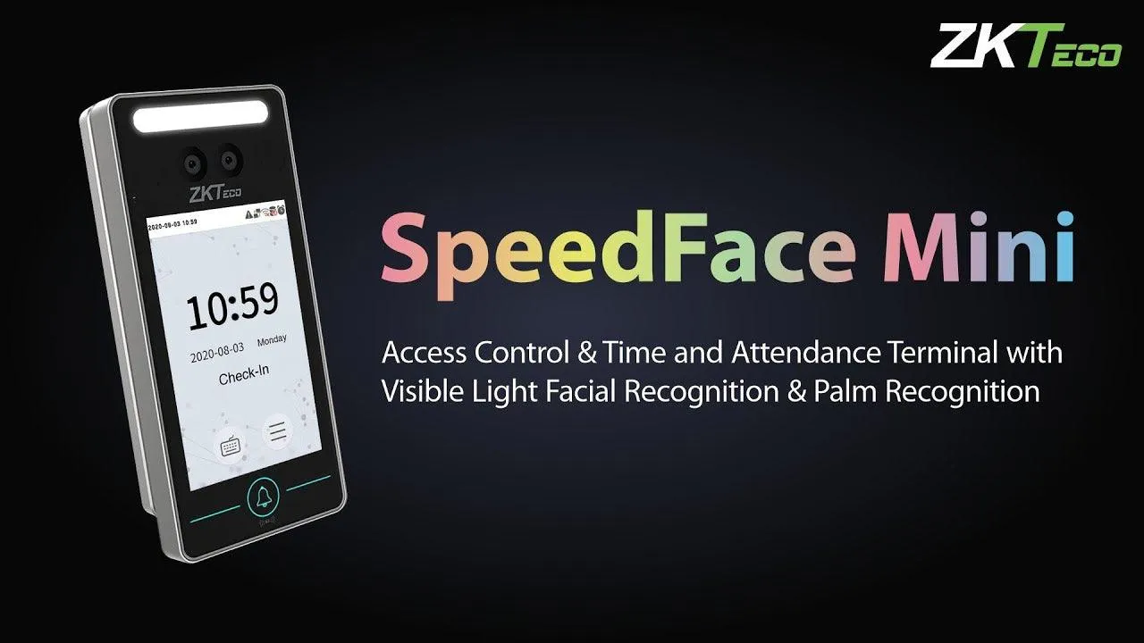 ZKTECO SPEEDFACE MINI MULTI BIOMETRIC READER